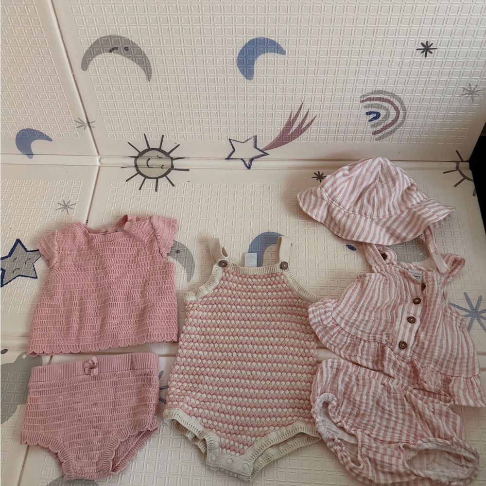 Carter's Pink Kids Matching Set bundle